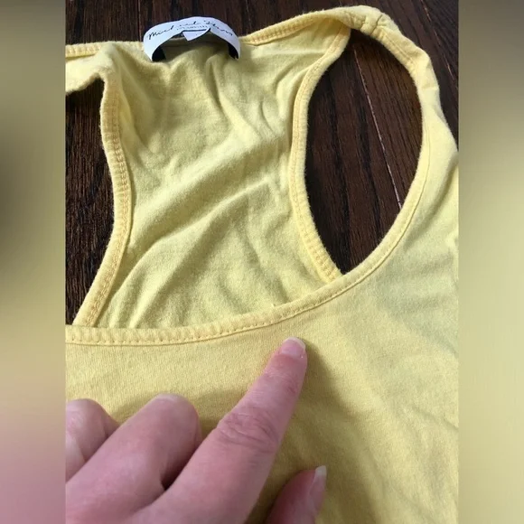 Michael Stars Women’s XS Racerback Scoop Neck Mini Dress w/Side Ruched Skirting - Picture 8 of 8